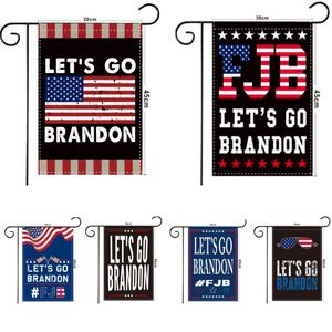 Garden Flag Lets Go Brandon 12x18 inch Double Sided Novelty Seasonal Decorative Fjb Flags For Yard Decor HH21-739