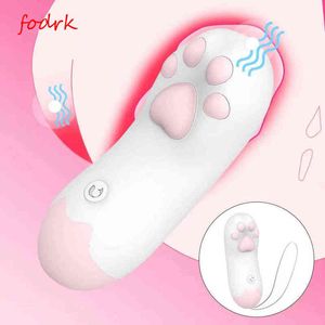 NXY Vibrators Sex Mini Cute Cat Claw Vagina Clitoris Stimulation Vibrator Simulering Penis Vuxna Endast leksaker för Kvinnor Masturbator 1220