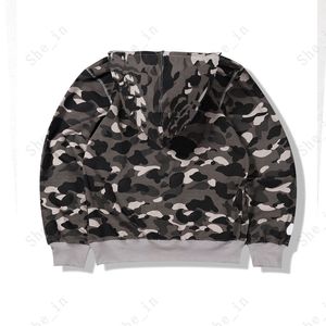 Herrmodejackor tonåring kamouflage bomulls hoodies brev mönster streetwear män ytterkläder vår höstrockar pojkar svettas bz13