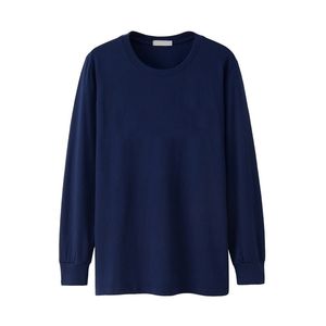 Män Tshirt Långärmad Full vinter Höst Plus Storlek Big XXXXL 5XL 6XL Casual Plain T-shirts Man Bomull Stora T-shirt Svart 210410