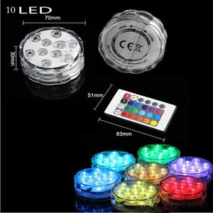 Party Decoration Waterproof Fish Tank Light Submersible RGB Remote Control Color Changing LED For Bar Birthday Christmas Gift