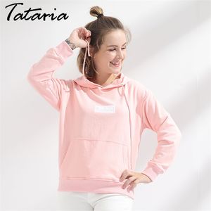 Women Hoodie Sweatshirt Love Tops Pullover Long Sleeve Moletom Feminino Com Capuz Loose Sweatshirt Pockettataria 210514