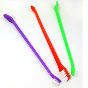 Pet Brushes Supplies Cat Puppy Dog Dental Grooming Toothbrush Color Random Send