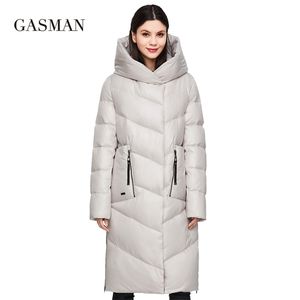Gasman أزياء العلامة التجارية أسفل سترة الشتاء سترة المرأة معطف طويل سميكة المفتوحة سميث الإدراجية جاكيت زائد الحجم 206 210910