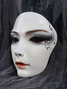 Chinese Style Original Hand-Painted Hanfu Full Face Boys Accessories Mask Party Ball Mysterious Dress up