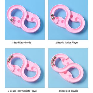 Fingertip Toy 88 Steel Ball Track Game Finger Stress Relief Decompression Mini Hand Eye Coordination Training Palm Toys Gyro Spinner Puzzle Kids