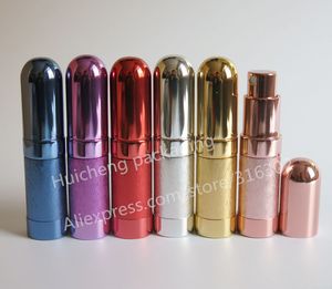 6 x 6 ml napełniania Przenośny Mini Perfumy Traveler Aluminium Spray Atomizer Puste doniczki Wszystkie kolor jest dostępny