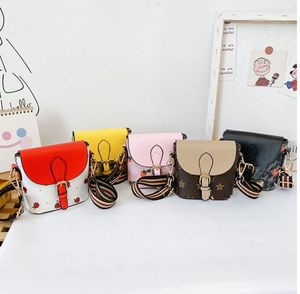 Bolsa infantil Mini Mini Bolsa de bebê Bolsa coreana PU ombro único Bolsas Crossbody Girl Mudar bolsa