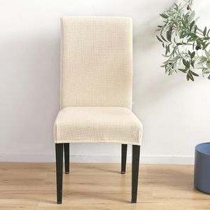 Pokrywa krzesła Jacquard Extra Duże XL Jining Cover Stretch Spandex Elastic Long Back Case na krzesła Bankiet kuchenny 1PC