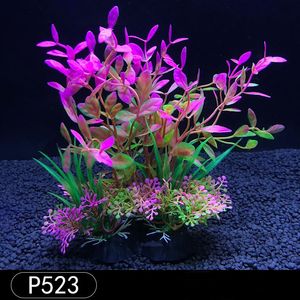 Decorations Simulation Of Aquarium Box Aquatic Grass Small Fishbowl FakeFlower Ornament Decoration Plastic Water