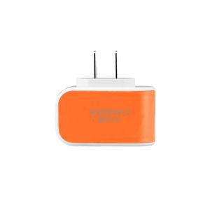 1000 Stück 3 Ports USB-Ladegerät-Adapter Reise-Wandladegerät 5 V 3,1 A Heimladegerät mit LED-Licht-Netzteil für iPhone Samsung iPad Huawei