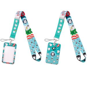 20 Stück/Los J2290 „Kümmern Sie sich um Ihre Zähne“-Lanyard-Kette Ausweishülle Pass Gym Phone Badge Holder Schlüsselanhänger Geschenk für Zahnarzt