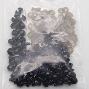 HBB 20 Stück/Set 6–20 mm schöne schwarze Kunststoff-Sicherheitsaugen für Teddybären/Puppen/Spielzeugtiere/Filzen 2650 Q2