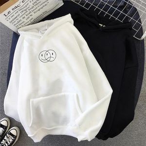 Kadın Hoodies Tişörtü Gülümseme Üzgün ​​Yüz Streetwear Kazak Erkek Kadın Rahat Kazak Hip Hop Uzun Kollu Hattı Baskı Öğrenci Sportswe