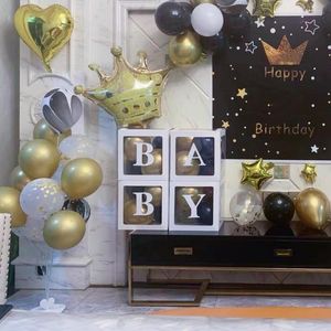 Wholesale 1st birthday boy party supplies for sale - Group buy Other Event Party Supplies Transparent Letter A Z Box Custom Baby Name Balloon Girl Boy Shower Decorations st Birthday Decor Globos