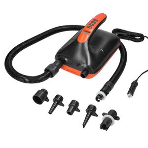 Utensili pneumatici Pompa ad aria elettrica 20PSI 16PSI Gonfiaggio ad alta pressione portatile Spegnimento automatico a doppio stadio con 6 ugelli per gommone Surfbo