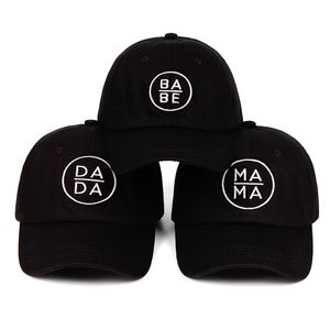 Ebeveyn-çocuk Mama Babe Beyzbol Kap Dada Kamyoncu Baba Şapka Siyah Snapback Gorras Kemik Anne Anne Hayat Şapka Açık Eğlence