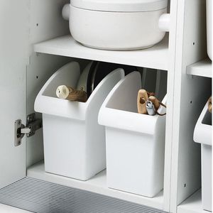 収納ボトルジャーキッチンポットラックボックスプープリーカバープラスチック製の棚の調理器具スパイスプレートlxy