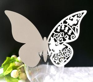 Party Decoration Laser Cut Place Karty z Motyl Papier Cięcia Nazwa Karty Do Dekoracji Ślubnych RH1002