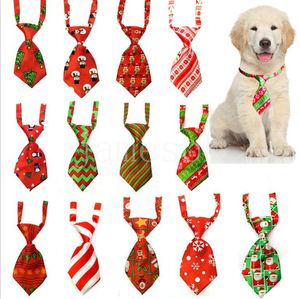 Pet Christmas Tie CHRISTMA DOG Kołnierze Zwierzęta Dostarcza psów kręgosłupa DD681