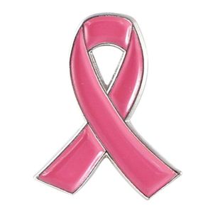 Pins, broches jóias oficiais fita rosa cancro de câncer de câncer de câncer (1 pin)
