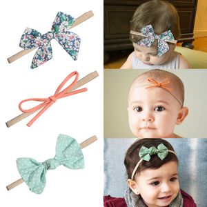 50 mönster europeiska och amerikanska baby godis färger båge designer huvudband härlig baby flicka elegant hårbågar