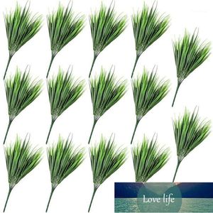 Decorative Flowers & Wreaths 14Pcs Artificial Plants Fake Plastic Greenery Shrub Bushes Wheat Grass For Home Garden Decoration1 Factory price expert design Quality