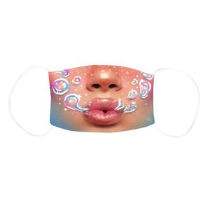 2022 Adult 3D digital mask anti-dust washable masks sunscreen and anti-smog printing face-mask