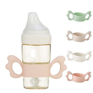 Newborn Bottle Grip Handle Infants Wide Caliber Milk Bottle Hand Shank Compatible with Hegen Baby Feeding Accessories