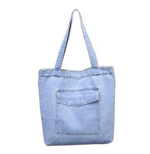 Stuff Sacks Women Denim Jean Art Shopping Mummy Single Blues Totes Bags
