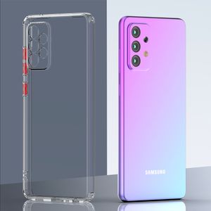 Телефонные чехлы Тонкий тонкий для Samsung A72 A52 5G 4G Чистый мягкий TPU Cover TPU