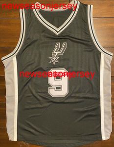 100 gestikte zeldzame Kerstdag Tony Parker Basketbal Jersey Mens Dames Jeugd Custom Number Name Jerseys XS XL