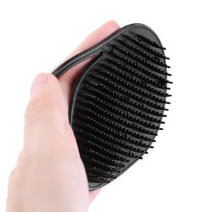 Män Hair Comb Brush Pocket Travel Portable Beard Mustasch Palm Scalp Massage Black Shampoo Hår Styling Verktyg 30 st