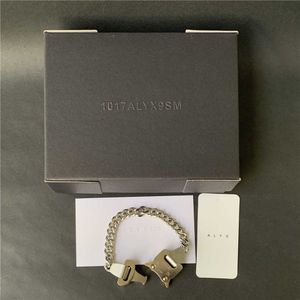 Alyx River Link Bracelets 남성 여성 티타늄 스테인레스 스틸 1017 Alyx 9SM 팔찌 금속 버클에서 만든 오스트리아에서 만든 Q0809