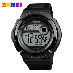 Skmei Fashion Casual Sport Watch Men 5bar Waterproof Chronograph Watches Alarm Clock Digital Watch Relogio Masculino 1367 Q0524