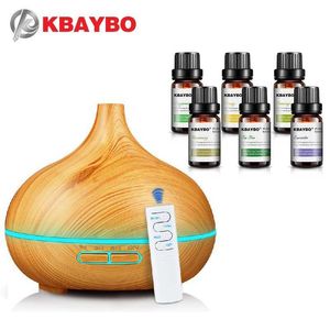 KBAYBO 400ml electric Aroma Essential Oil Diffuser Air Humidifier Oils LED Lights purifier for home office 210709