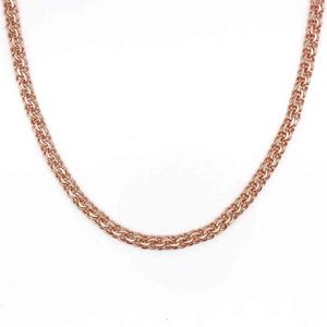Fansheng 6mm Creative Copper Chain Men's Whole Fashion Brand Jewelry Women Rose Gold Necklace Chains