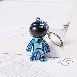 Party Favor Astronaut Keychain Svart trend Personlighet tredimensionell kreativ bilhänge Män och Kvinnor Halsband Bag Tillbehör RRD7714