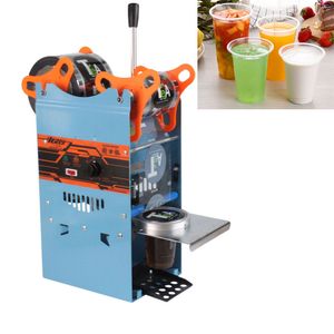 Kunststoff / Papier Bubble Teetasse Sealer Manuelle Dichtmaschine Für Kaffee / Saft / Milchdichtung 270W