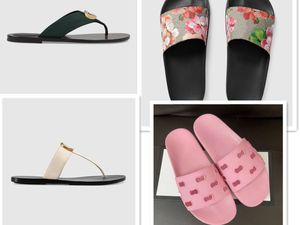 Designer kvinna toppkvalitet G Tofflor män tofflor Gear underdelar Flip Flops kvinnor lyxiga sandaler mode causal skor storlek 35-46 med box.077