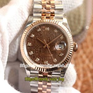 2022 EWF 36mm 116231 116233 116243 Cal 3235 EW3235 Automatic Mens Watch 126234 Brown Dial Sapphire Stainless Steel Bracelet And Case Super version eternity Watches