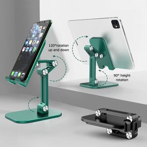 Foldable Metal Phone Stand for iPhone iPad Pro Tablet, Adjustable Cell Phone Holder for Desktop