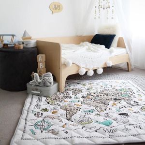 Carpets Soft Non-slip Baby Play Mat Thicken Polyester Cute Pattern Design Infant Crawling Blanket For Home Bedroom Square Floor Carpet