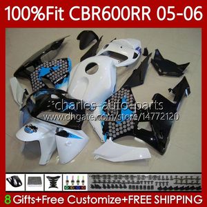 Fairings de Molde de Injeção para Honda CBR 600RR 600F5 600CC 2005-2006 Graffiti Body Body 72No.23 CBR600 CBR 600 CC F5 RR F 5 2005 2006 CBR600F5 CBR600RR 05 06 OEM Bodywork