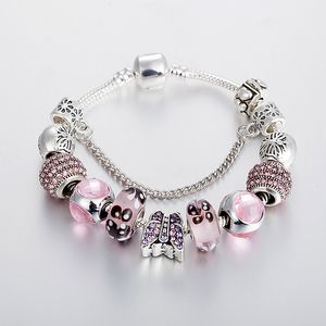 High quality Strands DIY bracelet wave ball set with diamond butterfly cross beaded ornaments