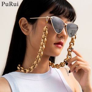 CCB Chunky Cuban Link Sunglasses Chain Gold Color Glasses Cord Holder Neck Strap Rope Eyewear Chains Accessory Glasses Largand