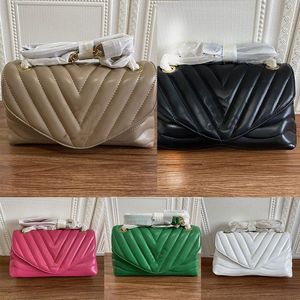 V-Quilted Chain Bag Handbag Retro Crossbdoy Bags Fashion Shoulder Back Handbags Soft Leather Messenger Package multiple compartments