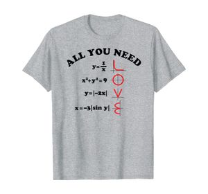 All You Need Is Love Math Shirt Graph Equations