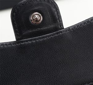 Klassiskt lyxmodemärke plånbok vintage lady brun läder handväska designer kedja axelväska med låda hela 134244h