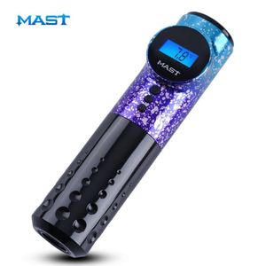 Tattoo Machine Mast Wireless Battery Pen Rotary LED Display Permanent Make Up för Artist